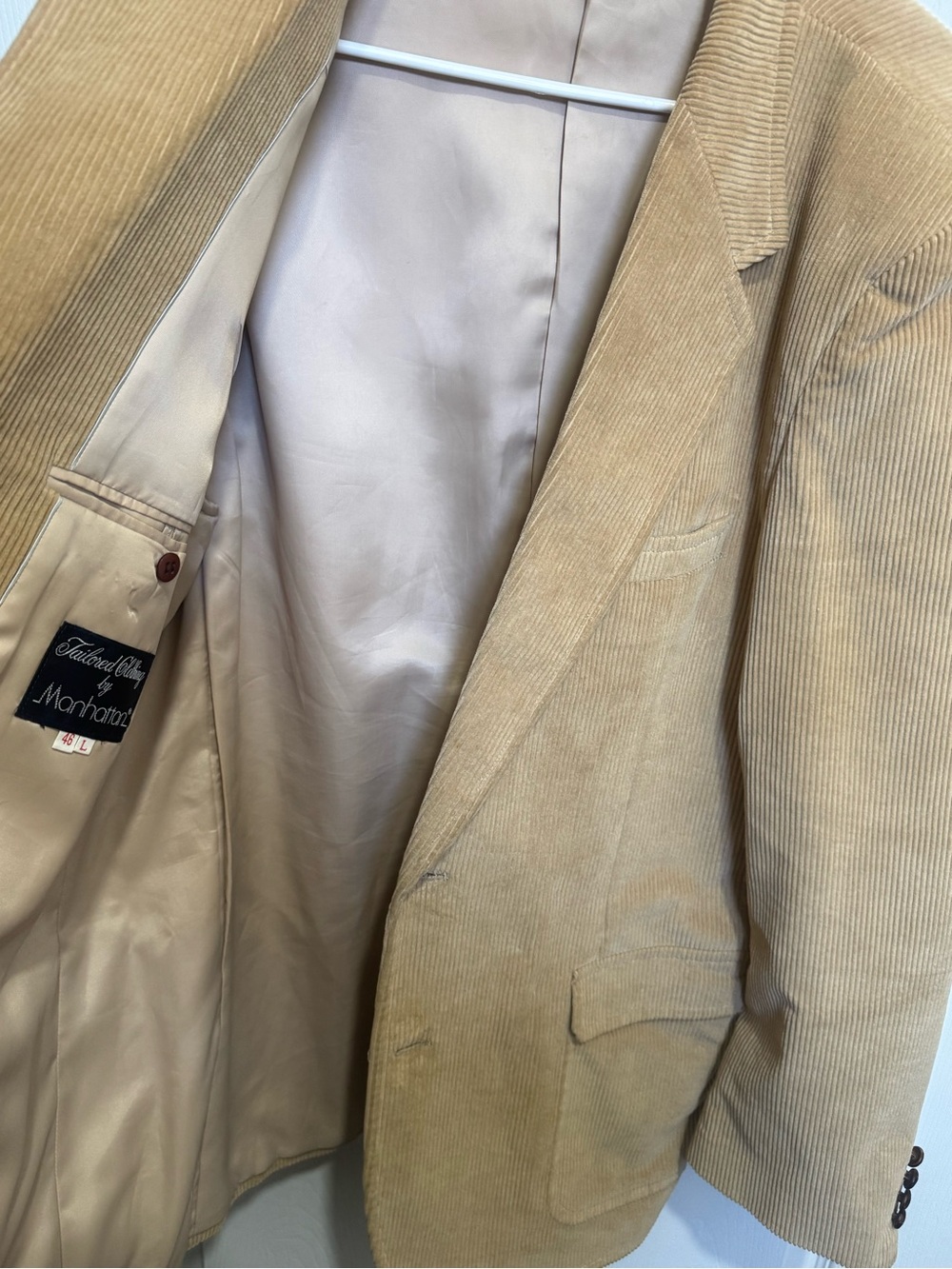 Manhattan Tan Sport Coat Blazer - Classic Tailored Style - Picture 8 of 8
